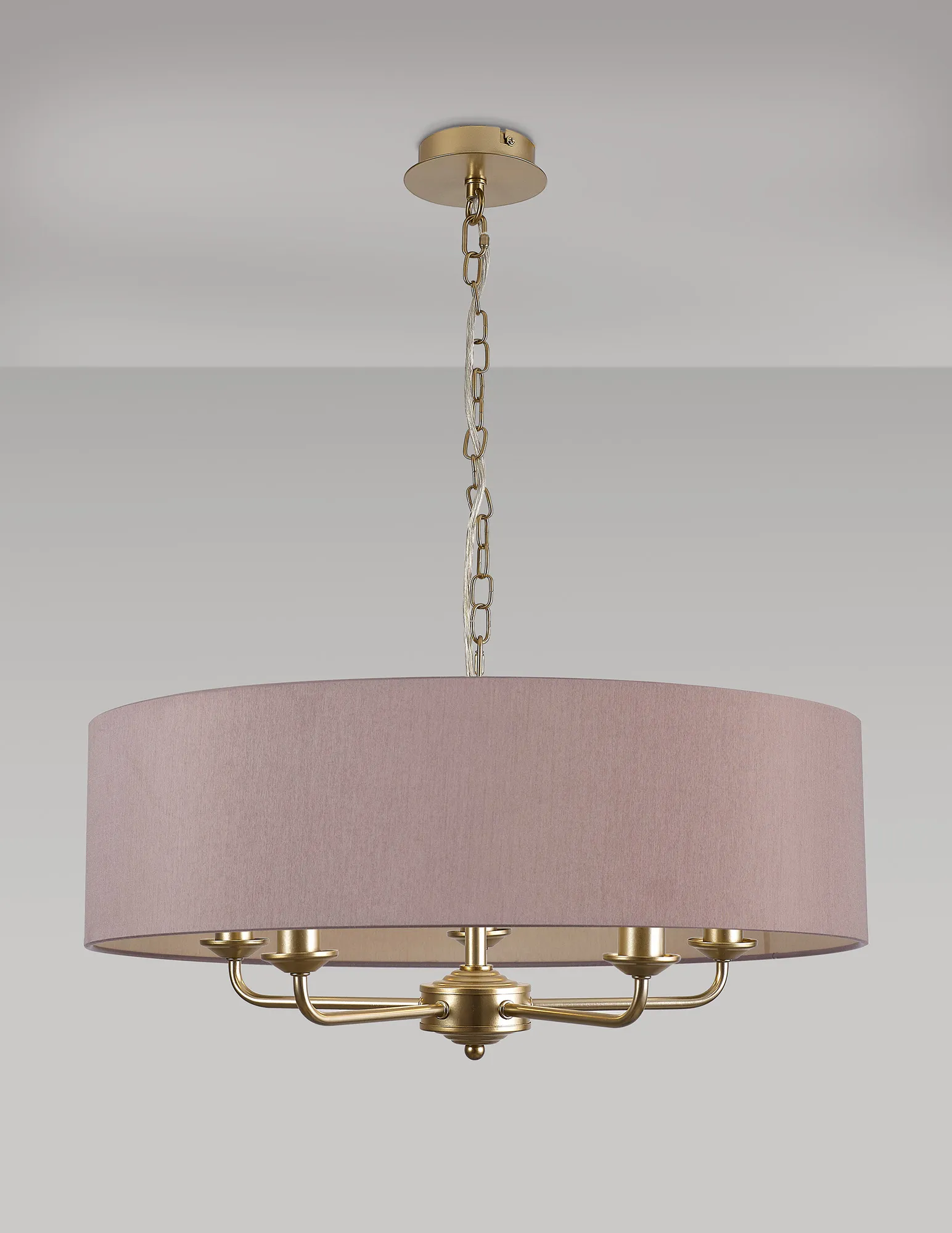 Banyan 60cm 5 Light Pendant Champagne Gold, Taupe/Halo Gold DK0957  Deco Banyan CG TA